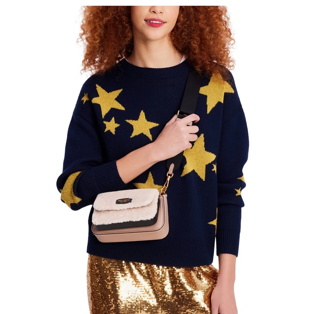 ♠️kate spade new york ♠️Double Up Faux Shearling Crossbody Bag - Picture 3 of 10